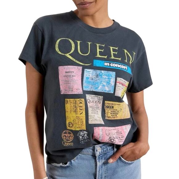DAYDREAMER Queen Ticket Collage Tee One Size New without Tag MSRP $88 - Picture 10 of 15